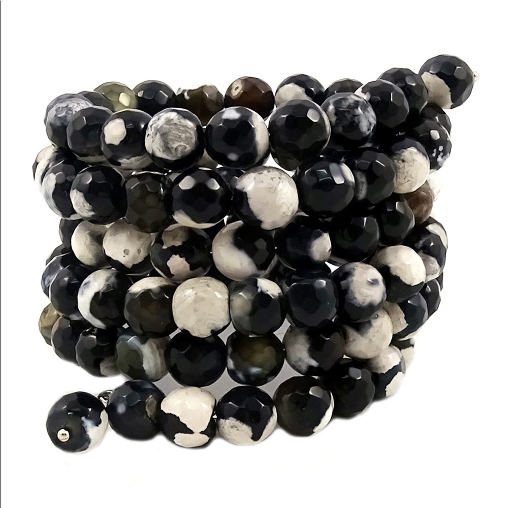 🌿 Savvy Cie • Agate Wrap Bracelet